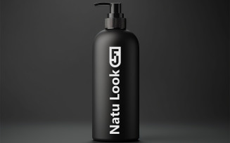 Black bottle logo mockup | Black bottle mockup | bottle mockup