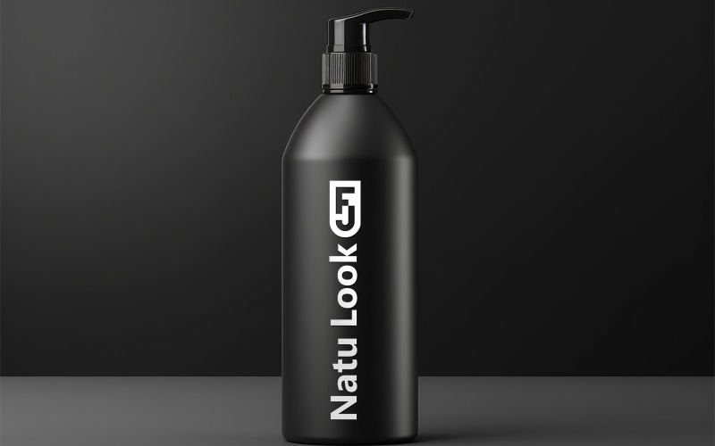 Black bottle mockup | Bottle mockup Product Mockup