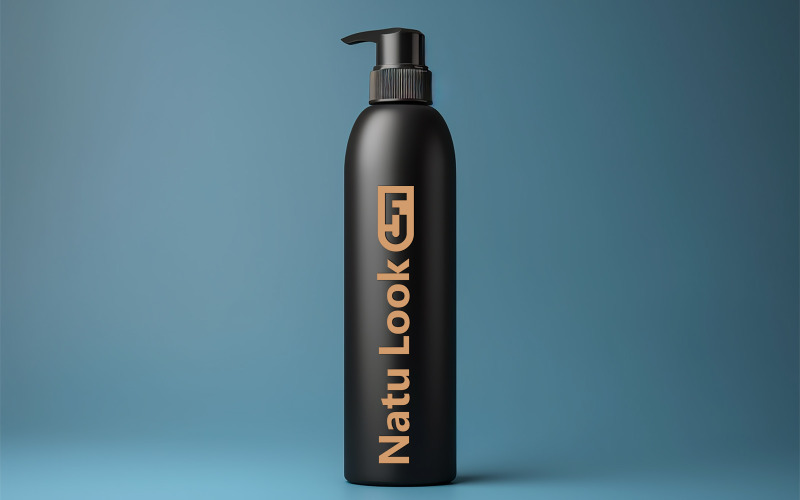 Black bottle mockup | cosmetics mockup | bottle mockup Product Mockup