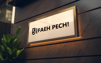 Front wall board mockup design