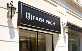 Sign board logo mockup | board logo mockup| logo mockup