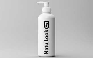 White bottle logo mock-up | bottle logo mockup
