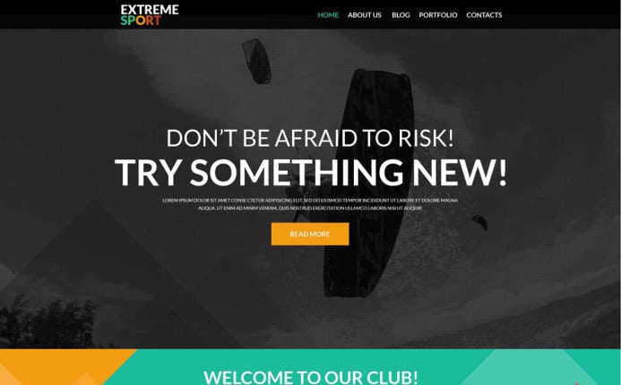 ExtremeSports- Active Sports WordPress Theme