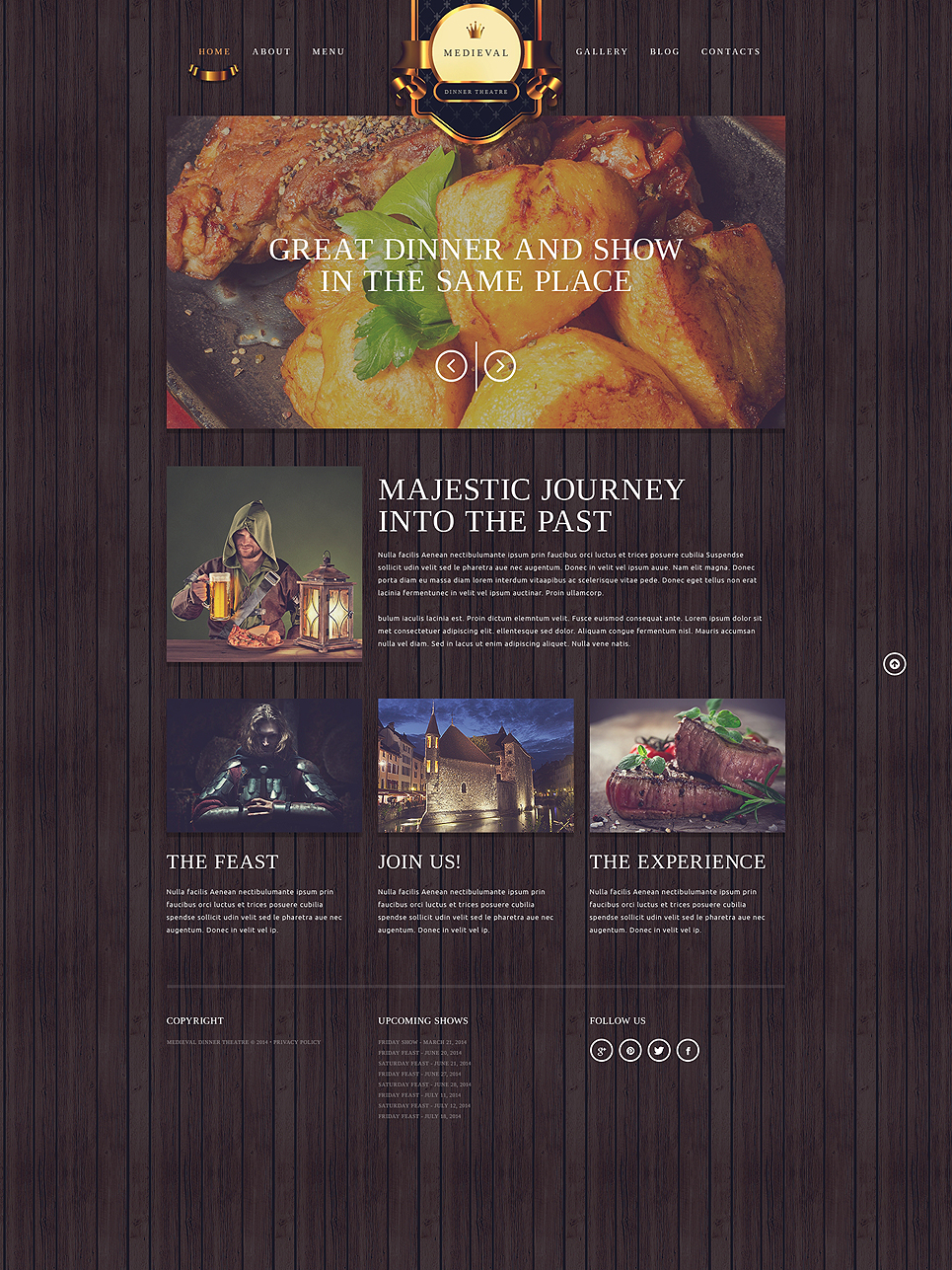 Cafe and Restaurant Responsive Website Template New Screenshots BIG