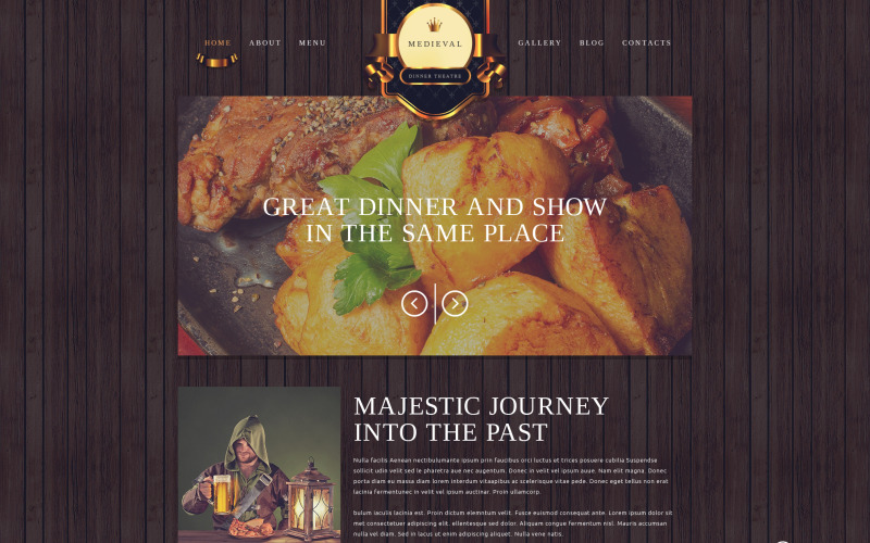 Cafe and Restaurant Responsive Website Template