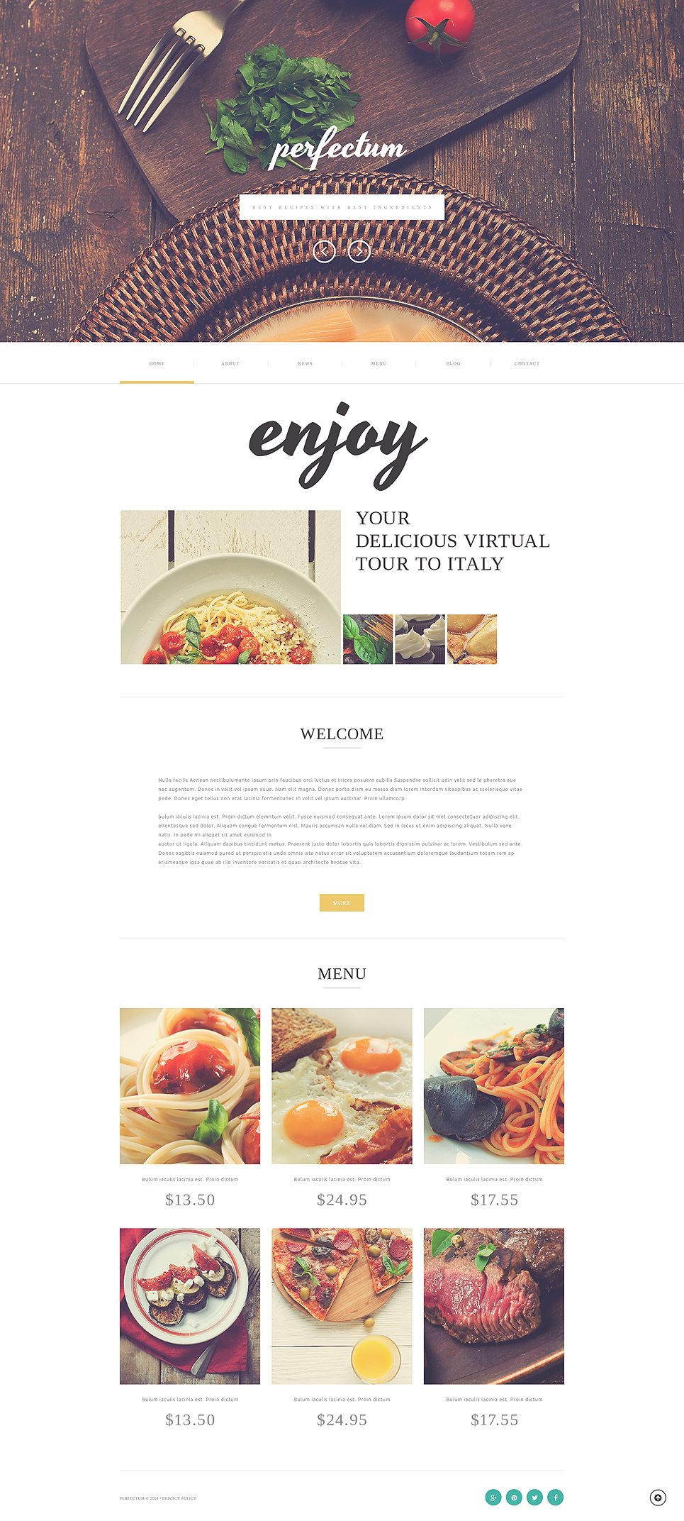 European Restaurant Responsive Website Template New Screenshots BIG