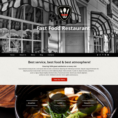 16+ Best Fast Food Restaurant Website Templates | TemplateMonster