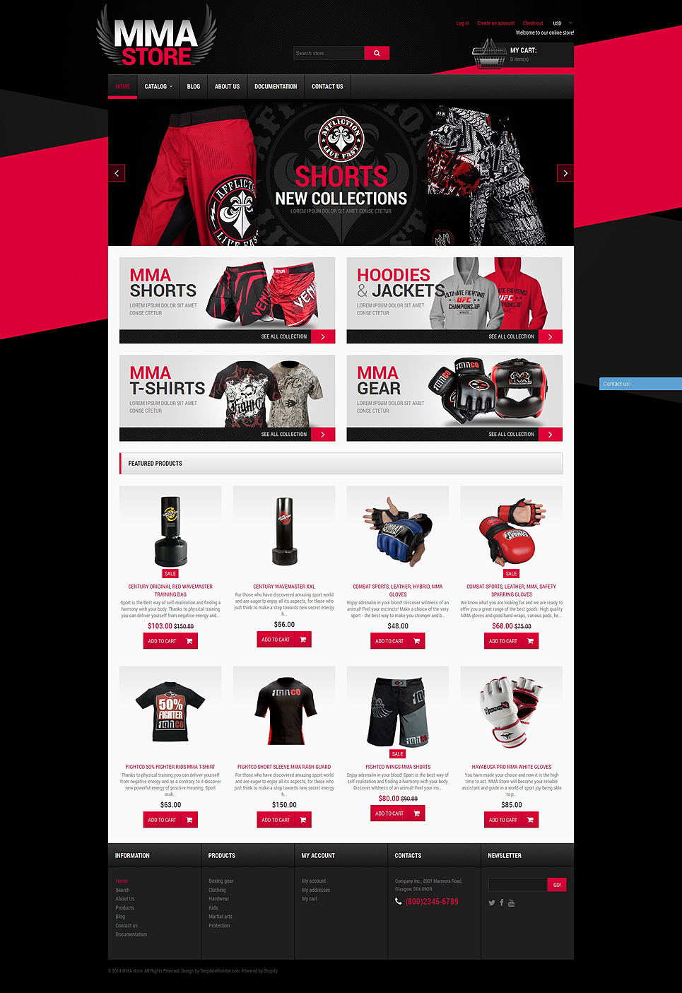Mma Items Shopify Theme 51197 with cycling websites with regard to House