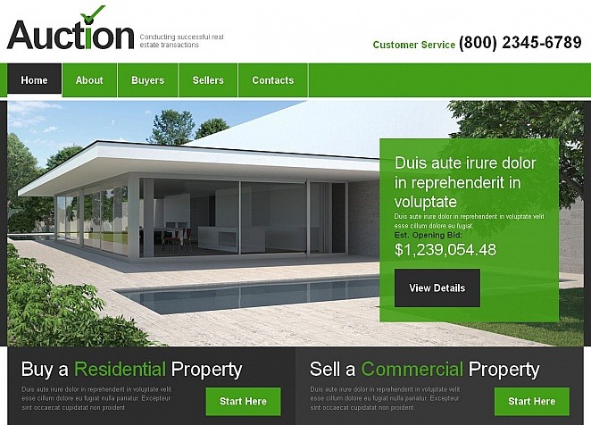 Real Estate Agency Premium Moto CMS HTML Template Big Screenshot Real Estate Agency Moto CMS HTML Template New Screenshots BIG