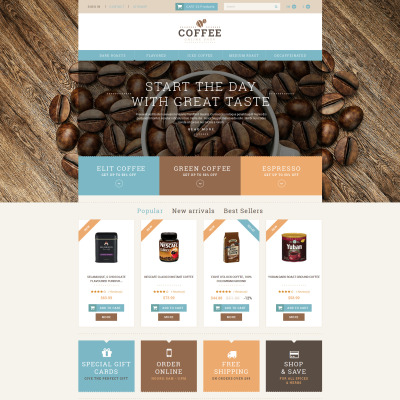Coffee Shop Responsive PrestaShop Teması