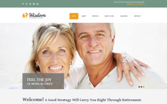 Retirement Planning Responsive Website Template