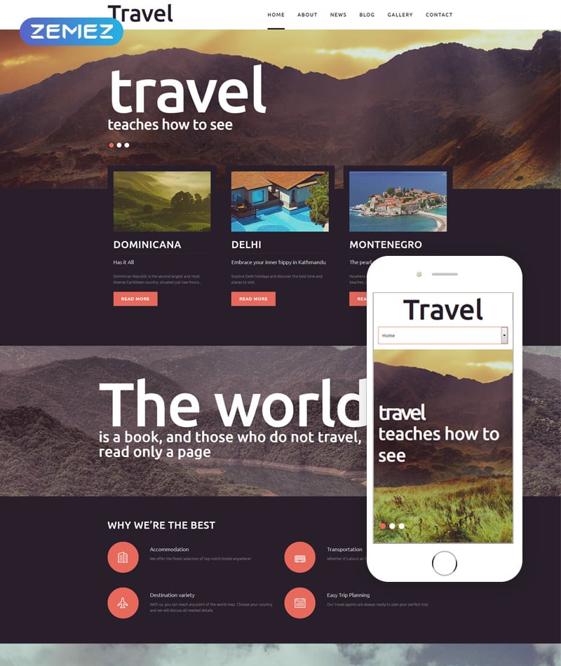 Travel - Fancy Tourism Blog Joomla Template #51191