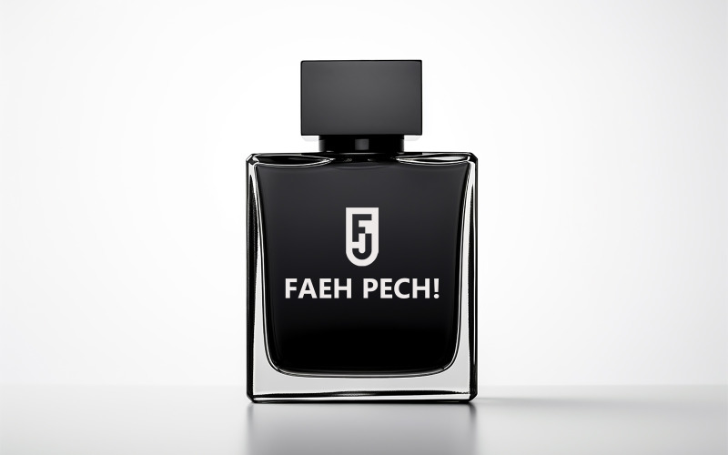Black glass bottle mockup | perfume bottle mockup | perfume mockup | bottle mockup Product Mockup
