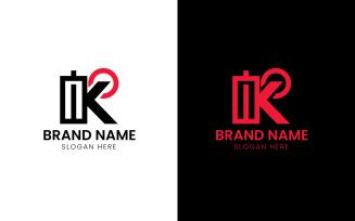 Letter K battery charging company logo-876