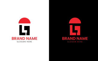 Letter LG or GT company logo-873