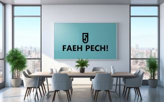 Meeting board mockup | Office meeting board mockup | Office board mockup