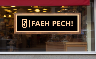 Restaurant front mockup | Store front mockup