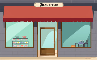 Store front mockup | Store logo mockup design
