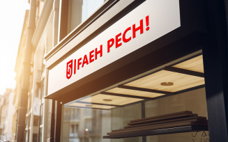 Store front sign mockup | Store front mockup | Store sign mockup