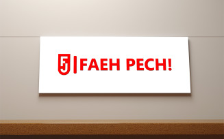 Wall name plate mockup | Wall nameplate mockup | name plate mockup