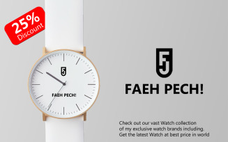 Watch design | White watch mockup