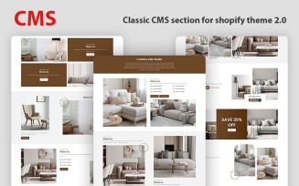 CMS - Multipurpose, Clean & Minimal Shopify Sections