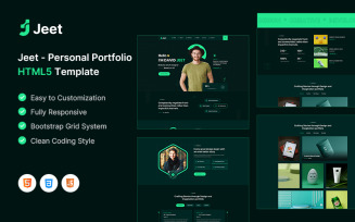Jeet - Personal Portfolio Landing Page HTML5 Template