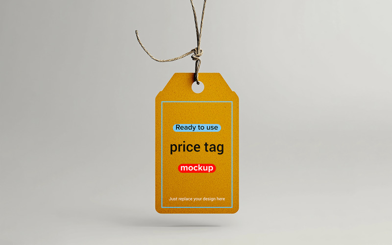 Label Tag Mockup Label Price Tag Mockup Product Mockup