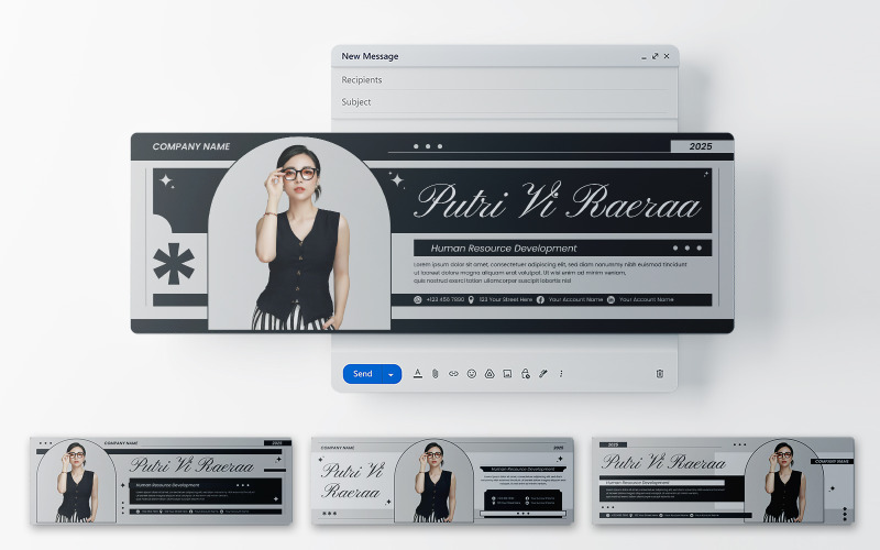 Minimalist Email Header Template Corporate Identity