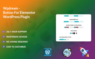 Wpdream - Button For Elementor WordPress Plugin