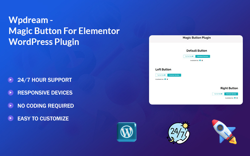 Wpdream - Magic Button For Elementor WordPress Plugin