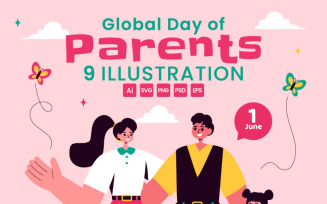 9 Global Day of Parents Illustration