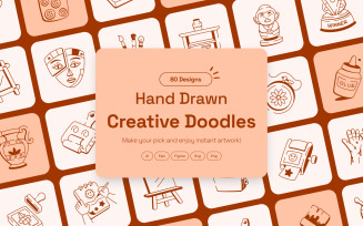 Modern Creative Doodles Set