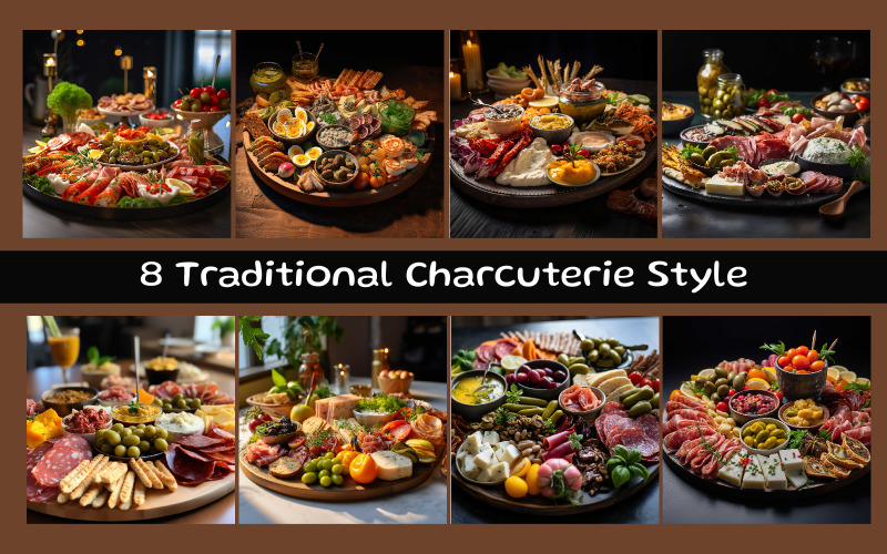 Traditional Charcuterie Style Background