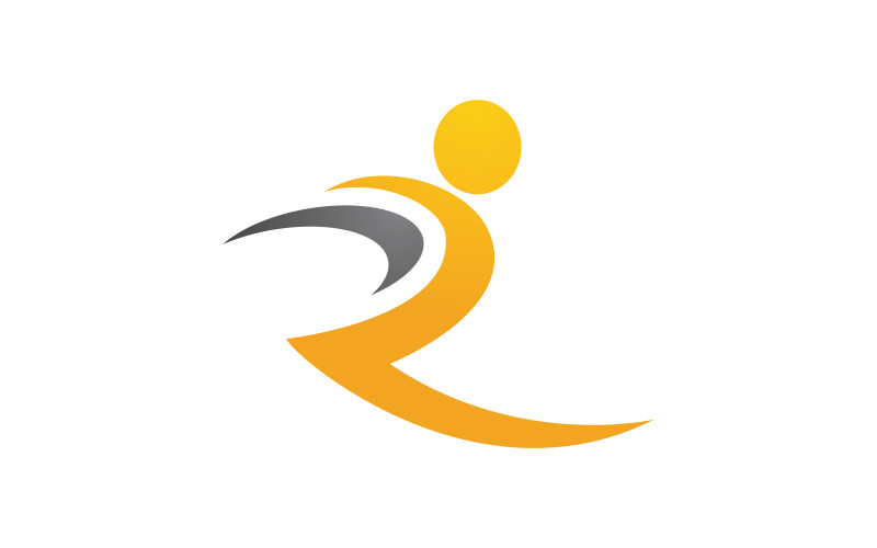 Healthy life Human character logo sign illustration v.162 Logo Template