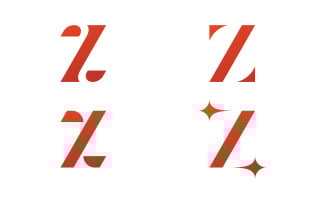 Letter Z logo vector template. design Creative Z Letter initial logo V14