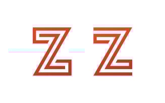 Letter Z logo vector template. design Creative Z Letter initial logo V5