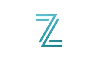 Letter Z logo vector template. design Creative Z Letter initial logo V9