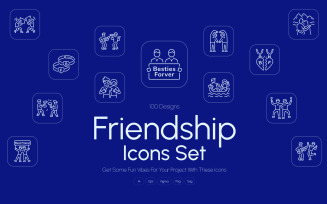 Modern Friendship Icon Collection