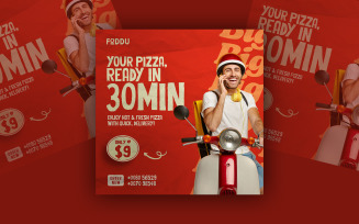 Pizza Delivery Social Media Template