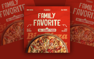 Pizza Social Media Template