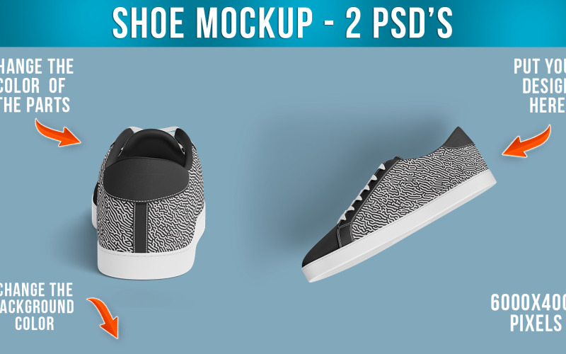 Two sneakers/shoes mockup Product Mockup
