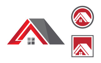 Home industrial Property concept icon logo illustration v.157