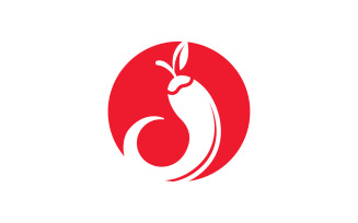 Hot Chili pepper icon logo Template vector Illustration v.5