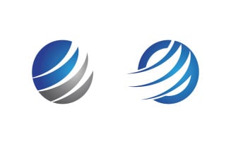 Business Finance service icon logo illustration design template v.11