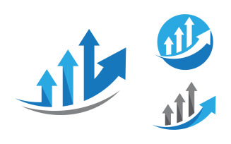 Business Finance service icon logo illustration design template v.13