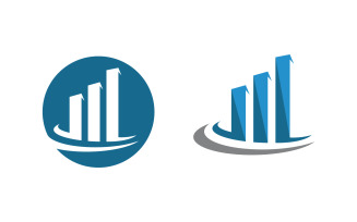 Business Finance service icon logo illustration design template v.16