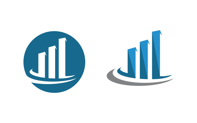 Business Finance service icon logo illustration design template v.16 Logo Template