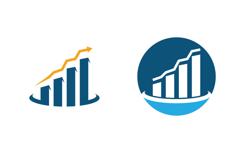 Business Finance service icon logo illustration design template v.17 Logo Template