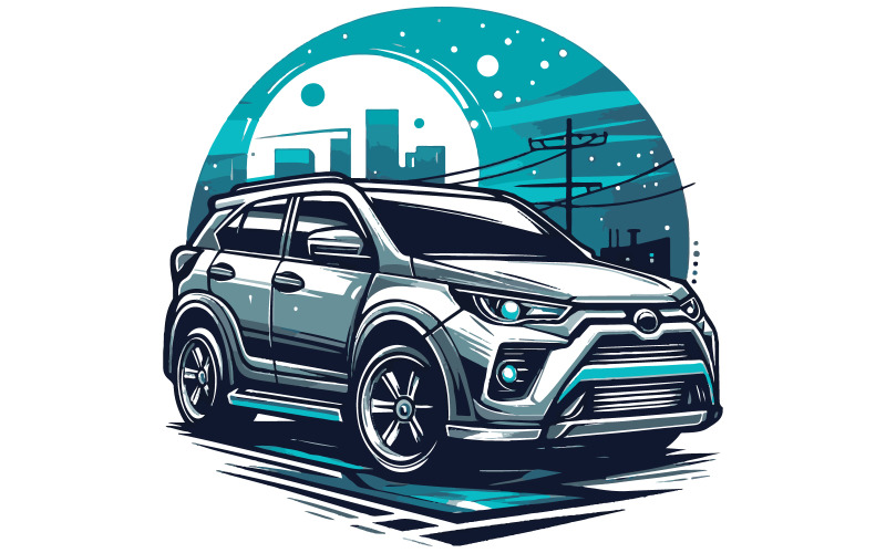 Car vector art illustration Illustration